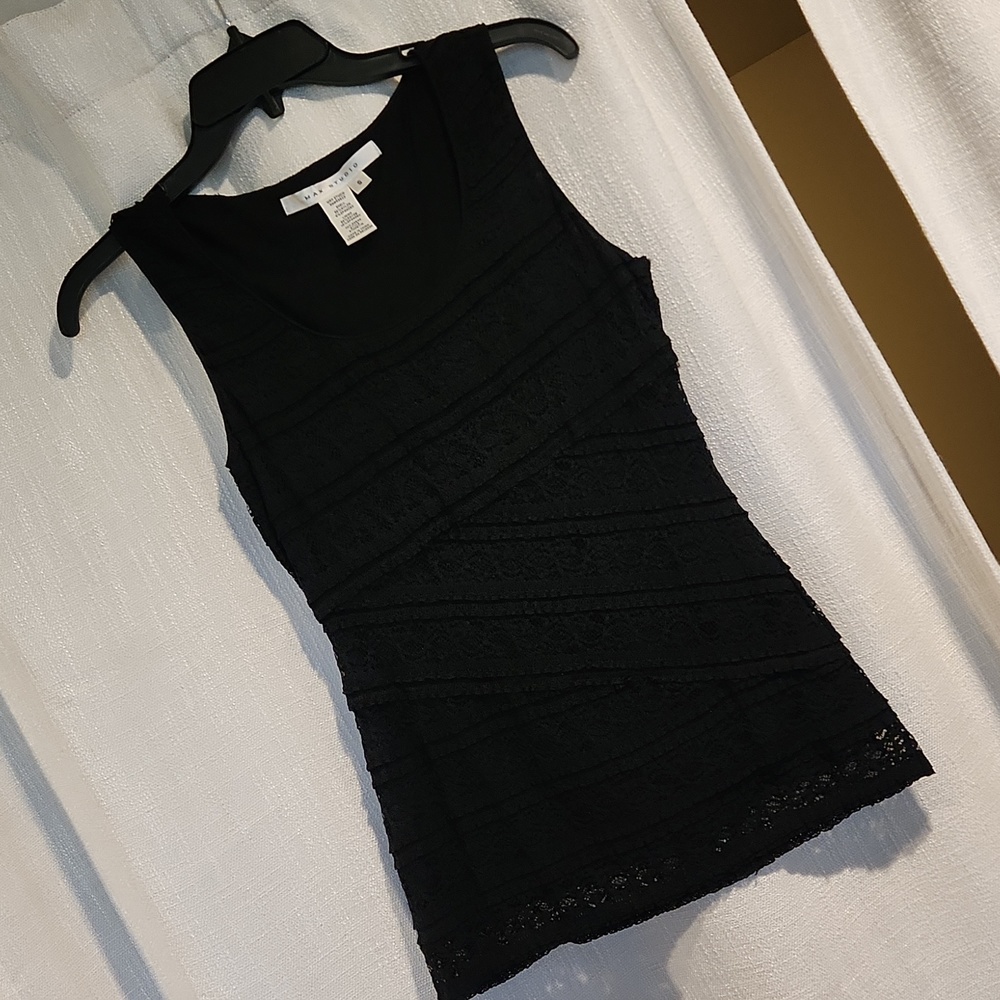 Max Studio , Sleeveless top, small, black